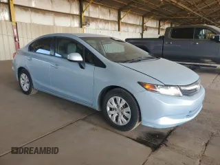 2012 Honda Civic LX с VIN 19XFB2F53CE055606, выставлен на аукционе Copart как лот 57306205 с пробегом 163 480 миль миль и Чистый • Clean title. История ставок и продаж доступна на DreamBid. Изображение 4.