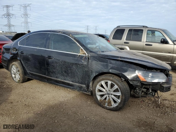 2012 Volkswagen Passat SEL with VIN 1VWCP7A30CC039522, listed as a Copart auction lot 83479714 with 121,096 mi miles and Salvage Title. Bid and sale history available at carsss.com. Image 4.