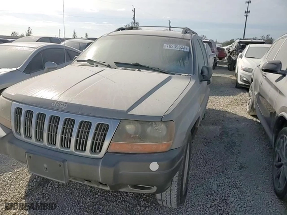 2001 Jeep Grand Cherokee Laredo with VIN 1J4GW48N01C682814, listed as a Copart auction lot 76239634 with 0 mi miles and Salvage Title. Bid and sale history available at carsss.com. Image 11.