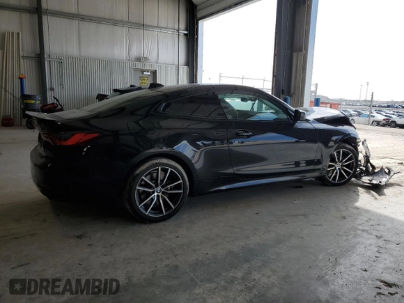 2022 BMW 4 Series 430i xDrive with VIN WBA73AP06NCH67486, listed as a Copart auction lot 51782045 with Not Provided miles and Salvage Title. Bid and sale history available at DreamBid. Image 3.
