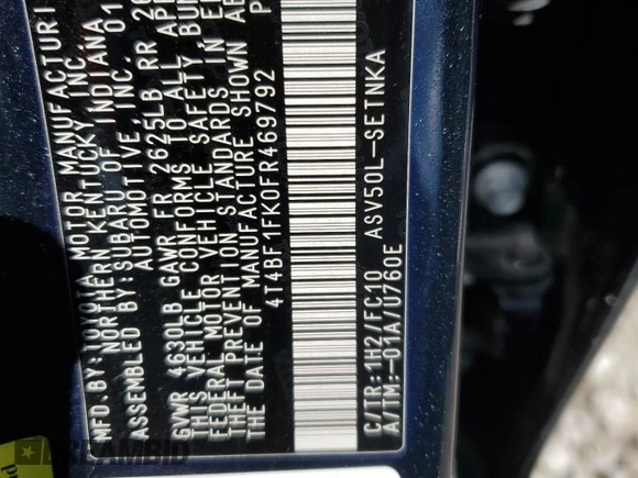 2015 Toyota Camry XLE with VIN 4T4BF1FK0FR469792, listed as a Copart auction lot 47933795 with 167,529 mi miles and Salvage Title. Bid and sale history available at carsss.com. Image 12.