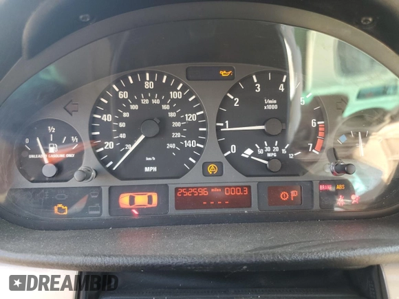 1999 BMW 3 Series 323i z VIN WBAAM3333XFP52697, wystawiony jako Copart lot #62747084 z przebiegiem 252 596 mil mil oraz Szkoda całkowita • Salvage title. Historia ofert i sprzedaży dostępna na DreamBid. Obrazek 9.