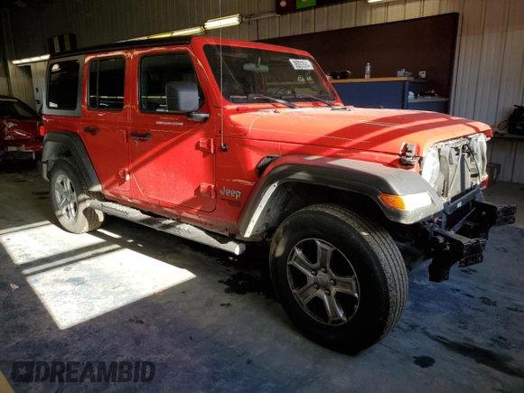 2021 Jeep Wrangler Unlimited Sport Altitude with VIN 1C4HJXDN3MW645713, listed as a Copart auction lot 86292884 with 58,072 mi miles and Salvage title. Bid and sale history available at DreamBid. Image 4.