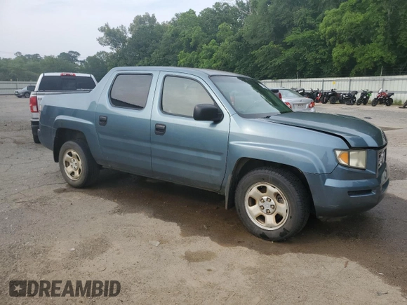 2007 Honda Ridgeline RT with VIN 2HJYK16297H528598, listed as a Copart auction lot 57269505 with 266,820 mi miles and Salvage title. Bid and sale history available at DreamBid. Image 4.