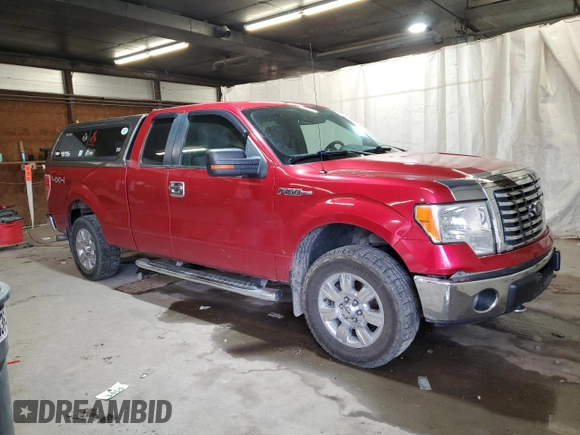2012 Ford F-150 XL with VIN 1FTEX1EM5CFB00552, listed as a Copart auction lot 54605365 with 237,462 mi miles and Salvage Title. Bid and sale history available at carsss.com. Image 4.
