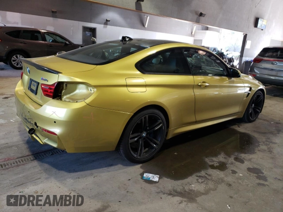 2015 BMW M4 with VIN WBS3R9C55FF708841, listed as a Copart auction lot 37322644 with 213,527 mi miles. Bid and sale history available at carsss.com. Image 3.