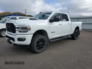 2023 Ram 2500 Laramie with VIN 3C6UR5FJ9PG597618, listed as a Copart auction lot 79045884 with 46,860 mi miles and Salvage title. Bid and sale history available at DreamBid. Image 1.