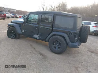 2020 Jeep Wrangler Unlimited Sport S with VIN 1C4HJXDG5LW189584, listed as a IAAI auction lot 41738928 with 75,948 mi miles and . Bid and sale history available at DreamBid. Image 3.