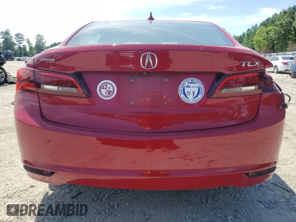 2017 Acura TLX Technology with VIN 19UUB1F50HA010071, listed as a Copart auction lot 56972615 with 124,740 mi miles and Salvage title. Bid and sale history available at DreamBid. Image 6.
