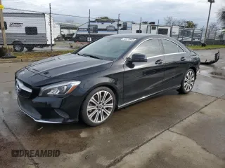 2018 Mercedes-Benz CLA 250 with VIN WDDSJ4EB1JN612712, listed as a Copart auction lot 45273445 with 59,867 mi miles and Salvage title. Bid and sale history available at DreamBid. Image 1.