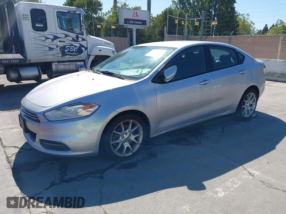 2013 Dodge Dart SXT with VIN 1C3CDFBA9DD159077, listed as a IAAI auction lot 42238744 with 106,300 mi miles and . Bid and sale history available at DreamBid. Image 2.