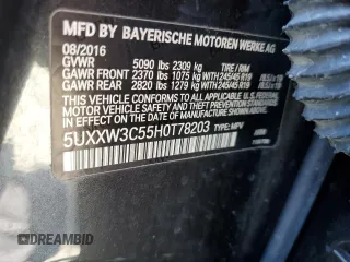 2017 BMW X4 xDrive28i with VIN 5UXXW3C55H0T78203, listed as a Copart auction lot 45736213 with 106,778 mi miles. Bid and sale history available at carsss.com. Image 13.