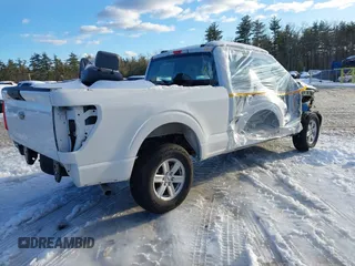 2022 Ford F-150 XL z VIN 1FTEX1EBXNKF15858, wystawiony jako IAAI lot #41478000 z przebiegiem 14 447 mil mil oraz . Historia ofert i sprzedaży dostępna na DreamBid. Obrazek 4.