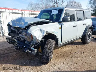 2023 Ford Bronco with VIN 1FMEE5DP7PLB86734, listed as a IAAI auction lot 41396463 with 12,795 mi miles. Bid and sale history available at carsss.com. Image 18.