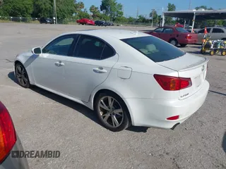 2009 Lexus IS 250 with VIN JTHBK262495093692, listed as a IAAI auction lot 42022209 with 195,379 mi miles. Bid and sale history available at carsss.com. Image 3.