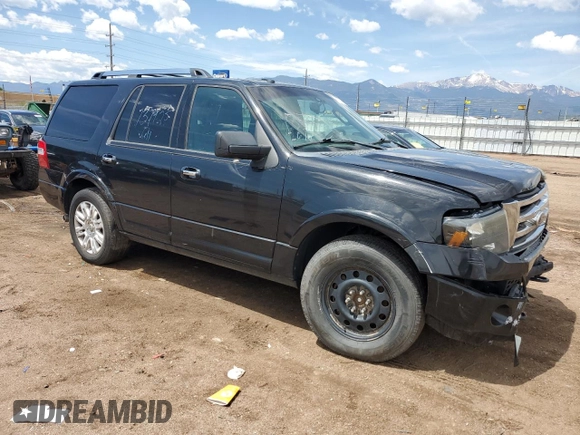 2011 Ford Expedition Limited with VIN 1FMJU2A53BEF42709, listed as a Copart auction lot 56791995 with 130,867 mi miles and Salvage title. Bid and sale history available at DreamBid. Image 4.
