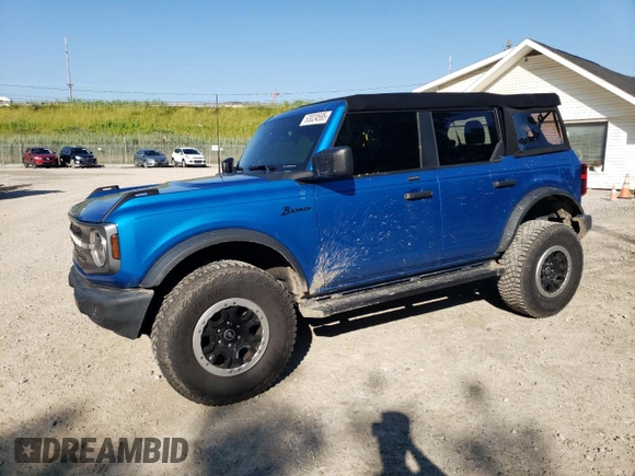 2021 Ford Bronco z VIN 1FMDE5BH2MLA73700, wystawiony jako Copart lot #63024595 z przebiegiem 63 174 mil mil oraz Szkoda całkowita • Salvage title. Historia ofert i sprzedaży dostępna na DreamBid. Obrazek 1.