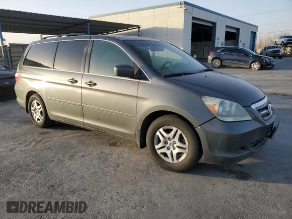 2007 Honda Odyssey EX-L with VIN 5FNRL38727B120069, listed as a Copart auction lot 89003625 with 234,863 mi miles and Salvage Title. Bid and sale history available at carsss.com. Image 4.