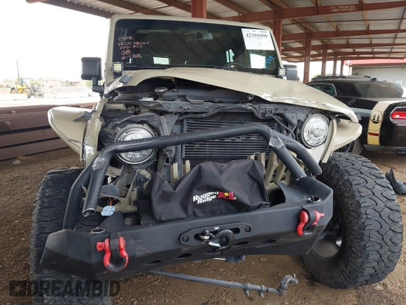 2017 Jeep Wrangler Unlimited Rubicon with VIN 1C4BJWFG7HL663203, listed as a IAAI auction lot 42391999 with 63,430 mi miles and . Bid and sale history available at DreamBid. Image 6.