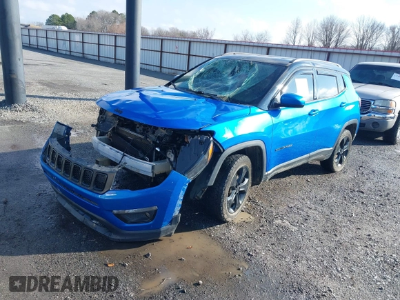 2019 Jeep Compass Latitude with VIN 3C4NJDBB3KT619609, listed as a IAAI auction lot 41173812 with 144,375 mi miles. Bid and sale history available at carsss.com. Image 2.