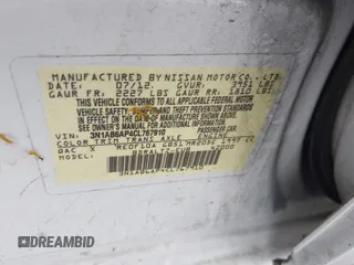 2012 Nissan Sentra S with VIN 3N1AB6AP4CL767910, listed as a IAAI auction lot 42383753 with 144,577 mi miles and . Bid and sale history available at DreamBid. Image 9.