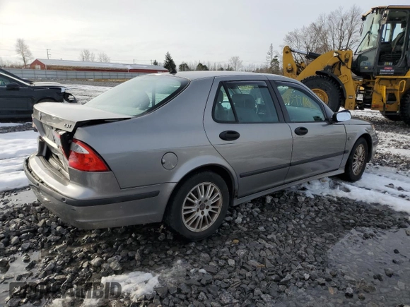2005 Saab 9-5 Arc with VIN YS3ED49A153521062, listed as a Copart auction lot 83991964 with 107,668 mi miles and Salvage Title. Bid and sale history available at carsss.com. Image 3.