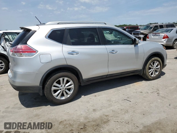 2015 Nissan Rogue SL with VIN 5N1AT2MV9FC807665, listed as a Copart auction lot 56639874 with 118,284 mi miles and Salvage Title. Bid and sale history available at DreamBid. Image 3.