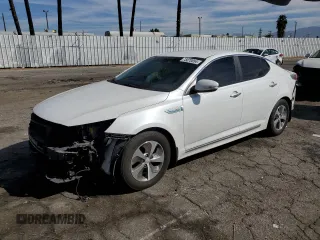 2014 Kia Optima Hybrid LX with VIN KNAGM4AD8E5076858, listed as a Copart auction lot 75870054 with 140,844 mi miles and Salvage Title. Bid and sale history available at carsss.com. Image 1.