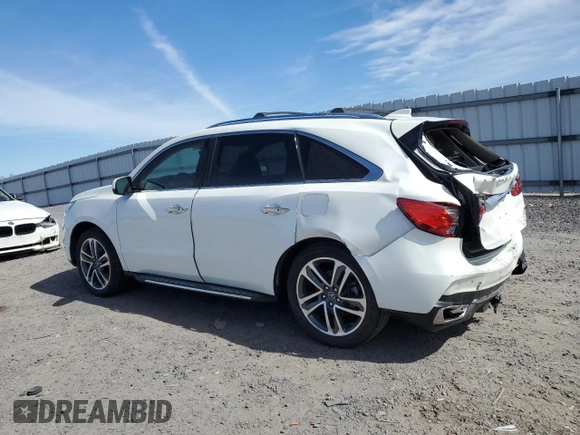 2018 Acura MDX Advance with VIN 5J8YD4H89JL023934, listed as a Copart auction lot 48210145 with 86,186 mi miles and Salvage Title. Bid and sale history available at carsss.com. Image 2.
