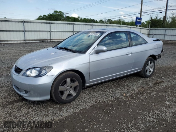 2005 Honda Civic EX with VIN 1HGEM22925L045823, listed as a Copart auction lot 55984995 with 245,821 mi miles and Salvage Title. Bid and sale history available at DreamBid. Image 1.