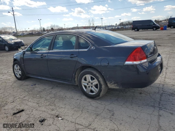 2009 Chevrolet Impala LS with VIN 2G1WB57K691170804, listed as a Copart auction lot 50388875 with 0 mi miles and Salvage Title. Bid and sale history available at carsss.com. Image 2.