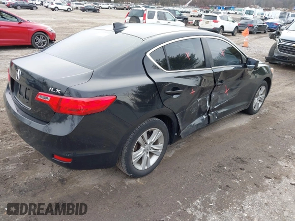 2013 Acura ILX with VIN 19VDE1F33DE003359, listed as a IAAI auction lot 41628219 with 167,171 mi miles. Bid and sale history available at carsss.com. Image 4.