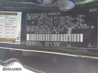 2007 Toyota 4Runner SR5 with VIN JTEBU14R570124850, listed as a IAAI auction lot 41719619 with 199,349 mi miles. Bid and sale history available at carsss.com. Image 9.