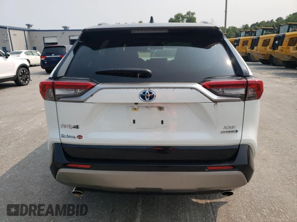 2023 Toyota RAV4 Hybrid XSE with VIN JTME6RFV5PJ034726, listed as a Copart auction lot 59105585 with 35,528 mi miles and Salvage title. Bid and sale history available at DreamBid. Image 6.