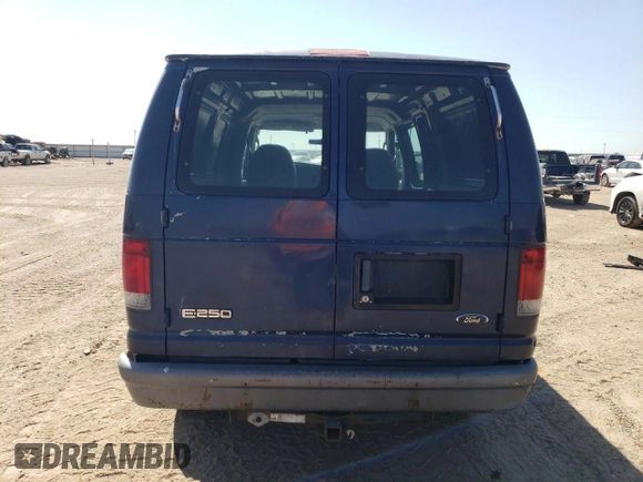 2005 Ford Econoline Cargo with VIN 1FTNE24L55HA05288, listed as a Copart auction lot 75017754 with 197,889 mi miles and Salvage Title. Bid and sale history available at carsss.com. Image 6.