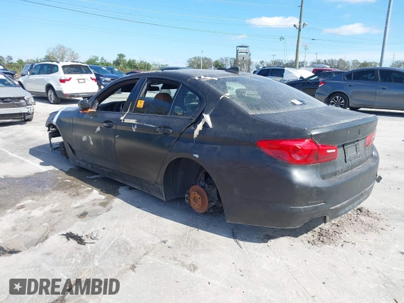 2017 BMW 5 Series 540i with VIN WBAJE5C36HG914696, listed as a IAAI auction lot 41639899 with Not Provided miles and . Bid and sale history available at carsss.com. Image 3.