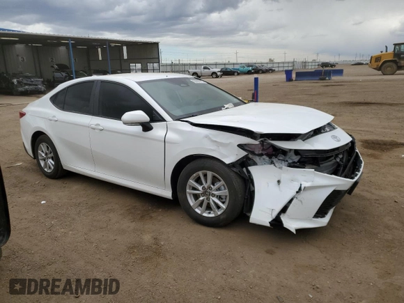 2025 Toyota Camry LE с VIN 4T1DBADK1SU510796, выставлен на аукционе Copart как лот 55029975 с пробегом 11 037 миль миль и Списание • Salvage title. История ставок и продаж доступна на DreamBid. Изображение 4.