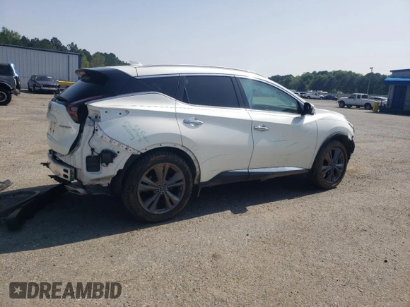 2023 Nissan Murano Platinum z VIN 5N1AZ2DJ3PC114829, wystawiony jako Copart lot #51011075 z przebiegiem 60 729 mil mil oraz Szkoda całkowita • Salvage title. Historia ofert i sprzedaży dostępna na DreamBid. Obrazek 3.
