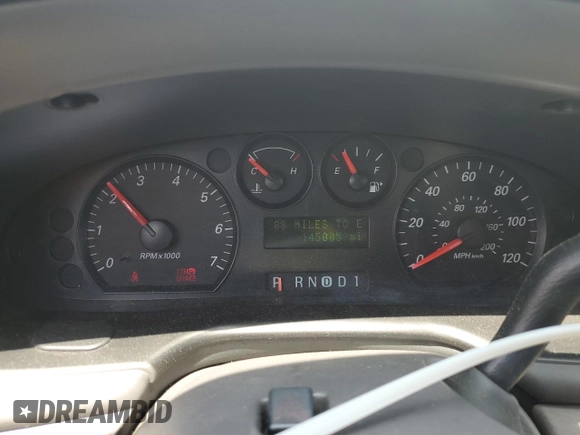2006 Ford Taurus SE with VIN 1FAFP53U96A104173, listed as a Copart auction lot 59624865 with 145,005 mi miles and Salvage title. Bid and sale history available at DreamBid. Image 9.