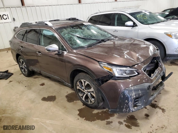 2021 Subaru Outback Touring with VIN 4S4BTAPC1M3112361, listed as a Copart auction lot 45986385 with 0 mi miles and Clean Title. Bid and sale history available at carsss.com. Image 4.