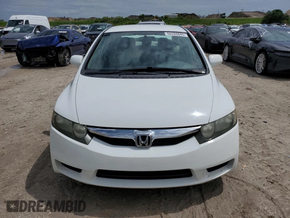 2011 Honda Civic LX with VIN 19XFA1F52BE009180, listed as a Copart auction lot 56288845 with 40,090 mi miles and Non Repairable. Bid and sale history available at DreamBid. Image 5.