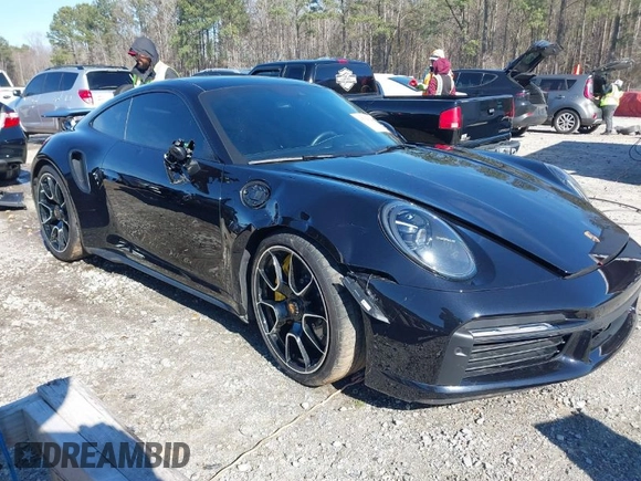 2023 Porsche 911 Turbo with VIN WP0AD2A96PS258393, listed as a IAAI auction lot 41584862 with 16,351 mi miles. Bid and sale history available at carsss.com. Image 1.