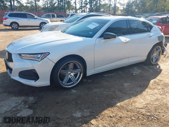 2021 Acura TLX Technology with VIN 19UUB5F42MA014115, listed as a IAAI auction lot 40860740 with Not provided miles and . Bid and sale history available at DreamBid. Image 2.