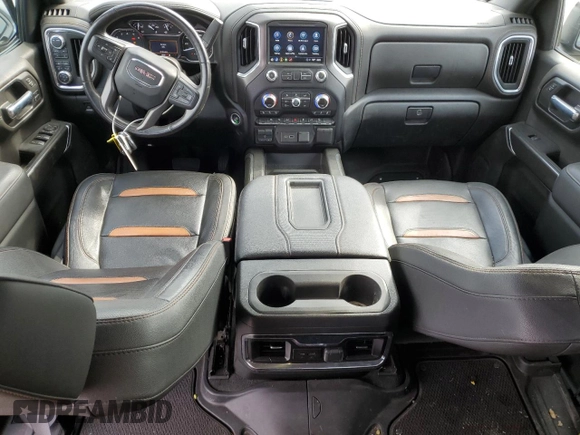 2021 GMC Sierra 1500 AT4 with VIN 1GTP9EED8MZ447240, listed as a Copart auction lot 47469775 with 58,807 mi miles and Salvage Title. Bid and sale history available at carsss.com. Image 8.