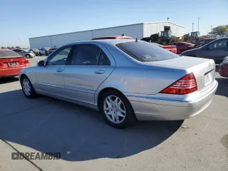 2003 Mercedes-Benz S-Class 4.3L with VIN WDBNG70J73A353125, listed as a Copart auction lot 73850844 with 142,282 mi miles and Clean Title. Bid and sale history available at carsss.com. Image 2.