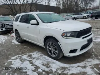 2019 Dodge Durango GT Plus with VIN 1C4RDJDGXKC771284, listed as a Copart auction lot 46690835 with 79,676 mi miles and Salvage Title. Bid and sale history available at DreamBid. Image 4.