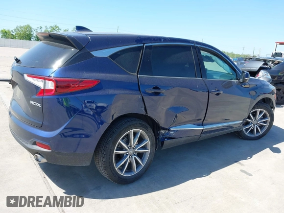 2021 Acura RDX w/Technology Package with VIN 5J8TC1H57ML007284, listed as a IAAI auction lot 41991291 with 35,472 mi miles. Bid and sale history available at carsss.com. Image 4.