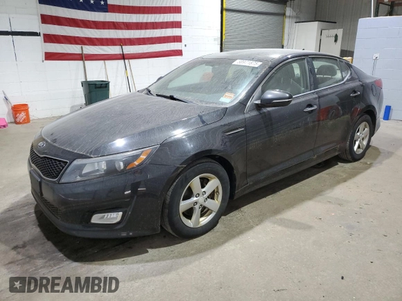 2015 Kia Optima LX z VIN 5XXGM4A77FG413983, wystawiony jako Copart lot #58971875 z przebiegiem 167 689 mil mil oraz Czysty tytuł • Clean title. Historia ofert i sprzedaży dostępna na DreamBid. Obrazek 1.