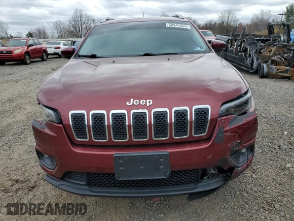2019 Jeep Cherokee Latitude Plus with VIN 1C4PJMLB5KD330664, listed as a Copart auction lot 50945355 with 86,773 mi miles and Salvage Title. Bid and sale history available at carsss.com. Image 5.