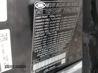 2022 Land Rover Range Rover Westminster z VIN SALGS2RU3NA467014, wystawiony jako Copart lot #66455254 z przebiegiem 48 275 mil mil oraz Szkoda całkowita • Salvage title. Historia ofert i sprzedaży dostępna na DreamBid. Obrazek 13.